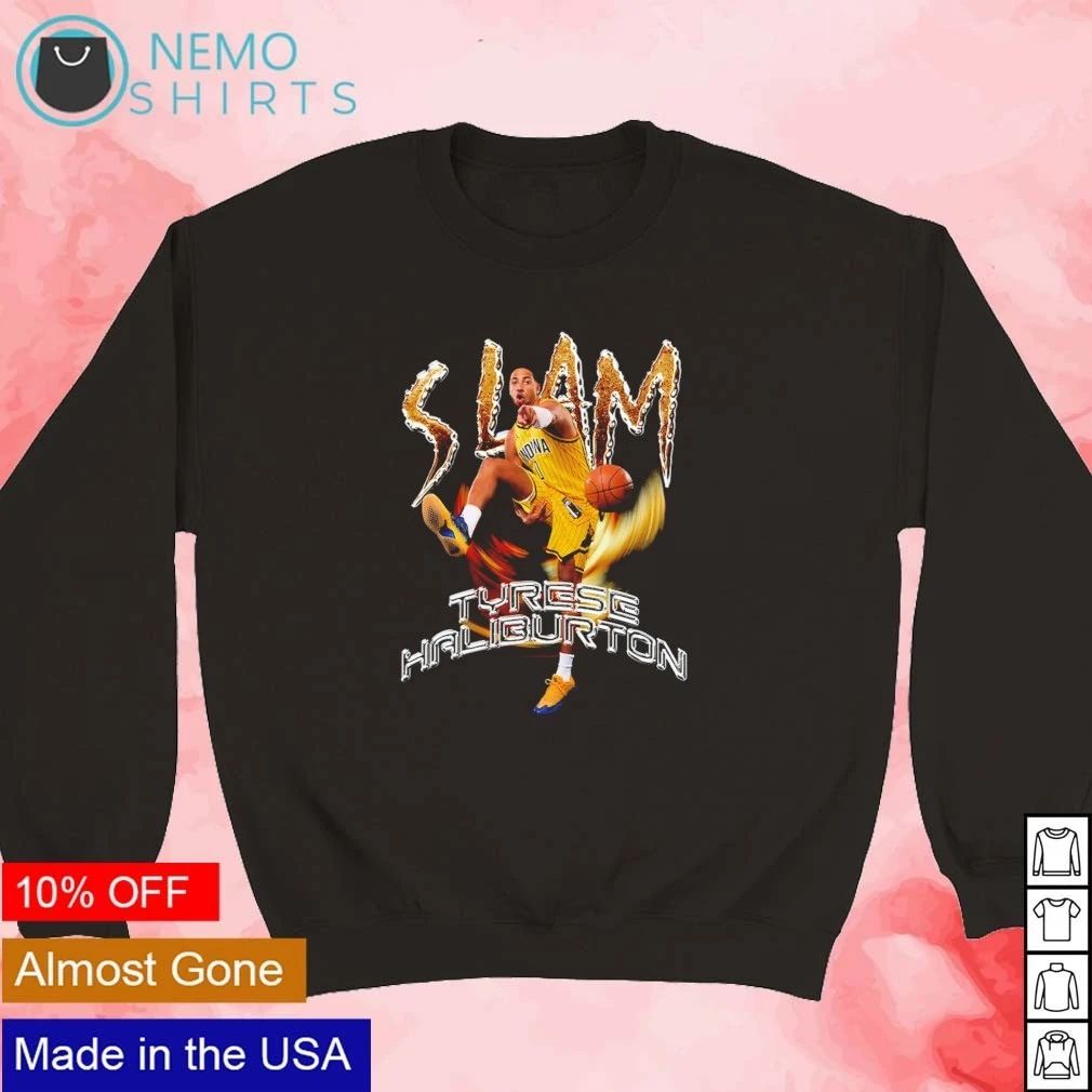 Tyrese Haliburton Indiana Slam Magazine Cover shirt