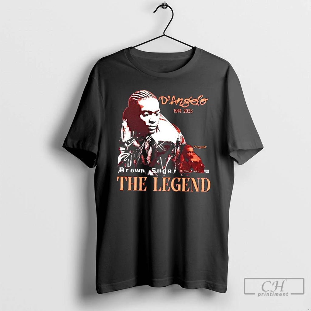 Classic Legendary Rb Singer Dangelo Rest In Peace 2 Sided T Shirts