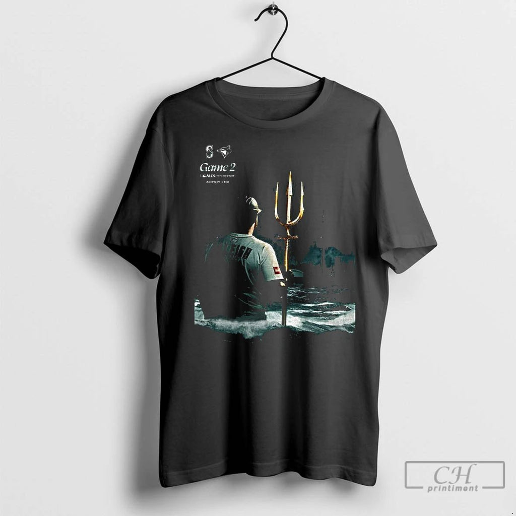 Classic Cal Raleigh Holding Trident Seattle Mariners Mlb Baseball Seas The Moment