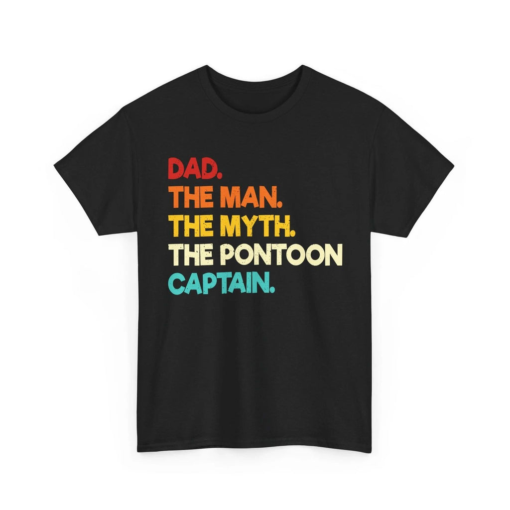 The Pontoon Captain Dad T-Shirt, Boating Lovers Sailing Men Dad Shirt