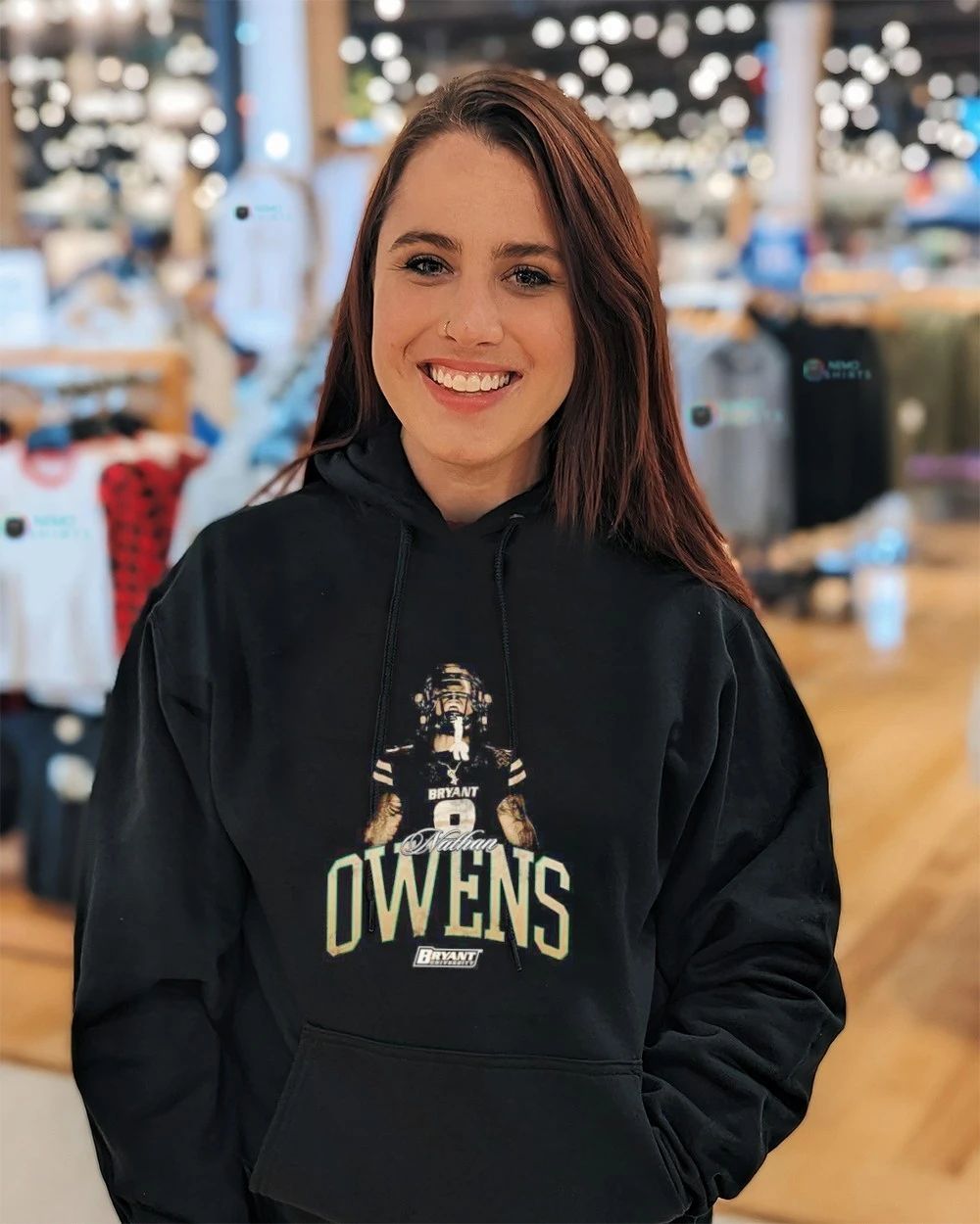 Nathan Owens Bryant Bulldogs Vintage College Football shirt