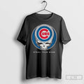 Classic Chicago Cubs Steal Your Base Grateful Dead Skull Mlb T Shirts