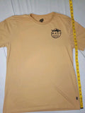 Maui and Sons Men's Beige Graphic Shark Logo T-Shirt Short Sleeve Size L