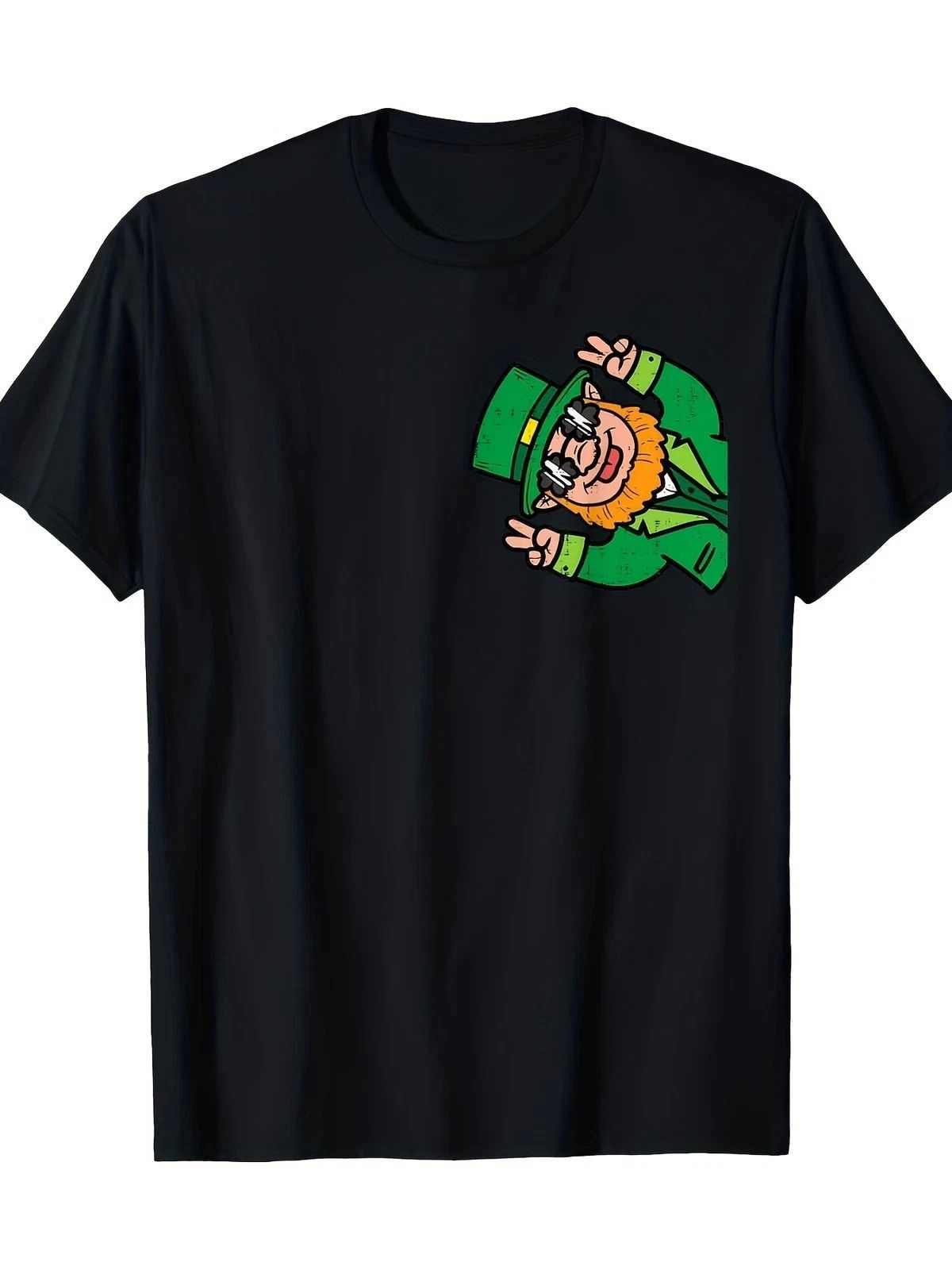 ST. PATRICKS DAY "Pug Crawl" Pug Dog Lover Funny Black SS T Shirt Size Small