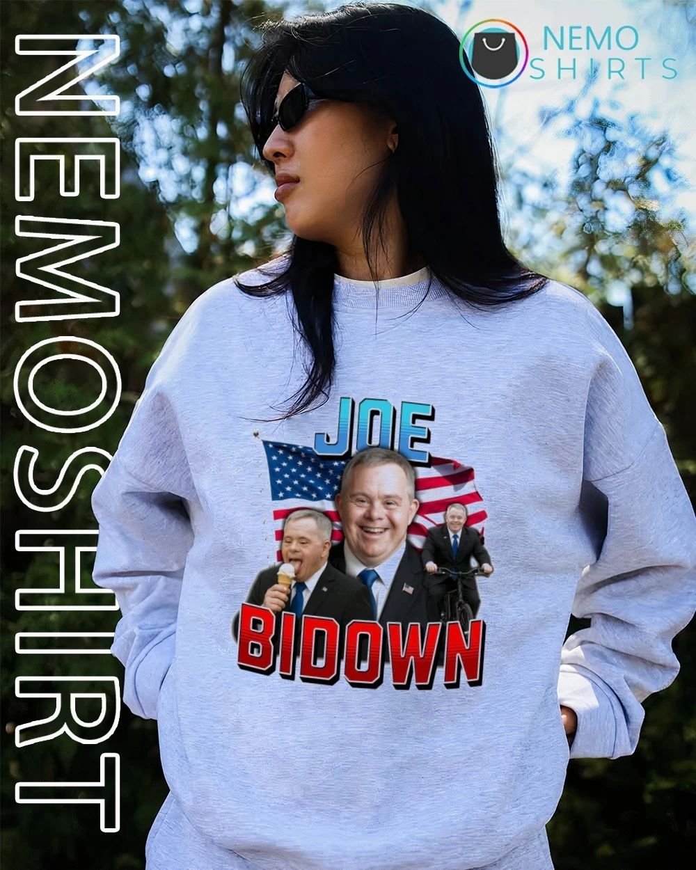 Joe Bidown Meme parody political humor satire shirt