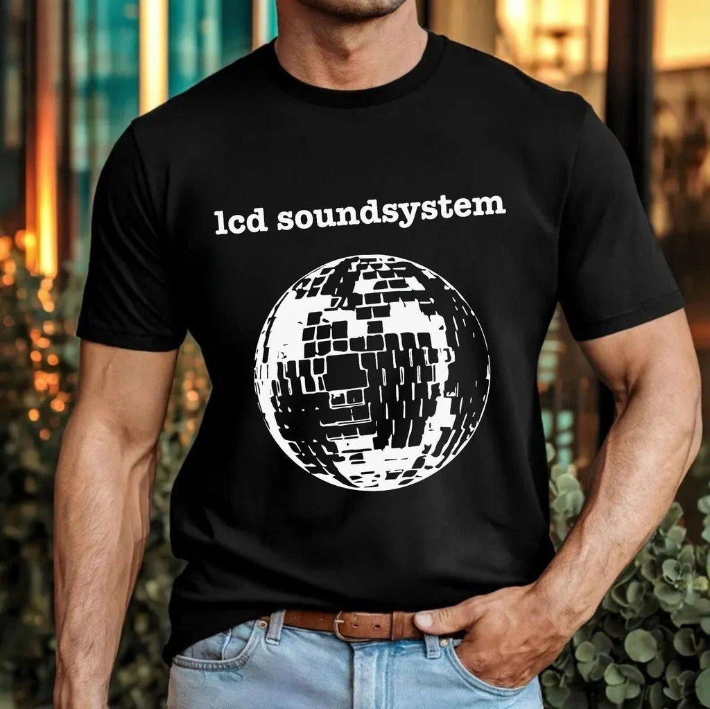 LCD Soundsystem Disco Ball T-Shirt Retro Indie Dance Punk Music Band Gift Top