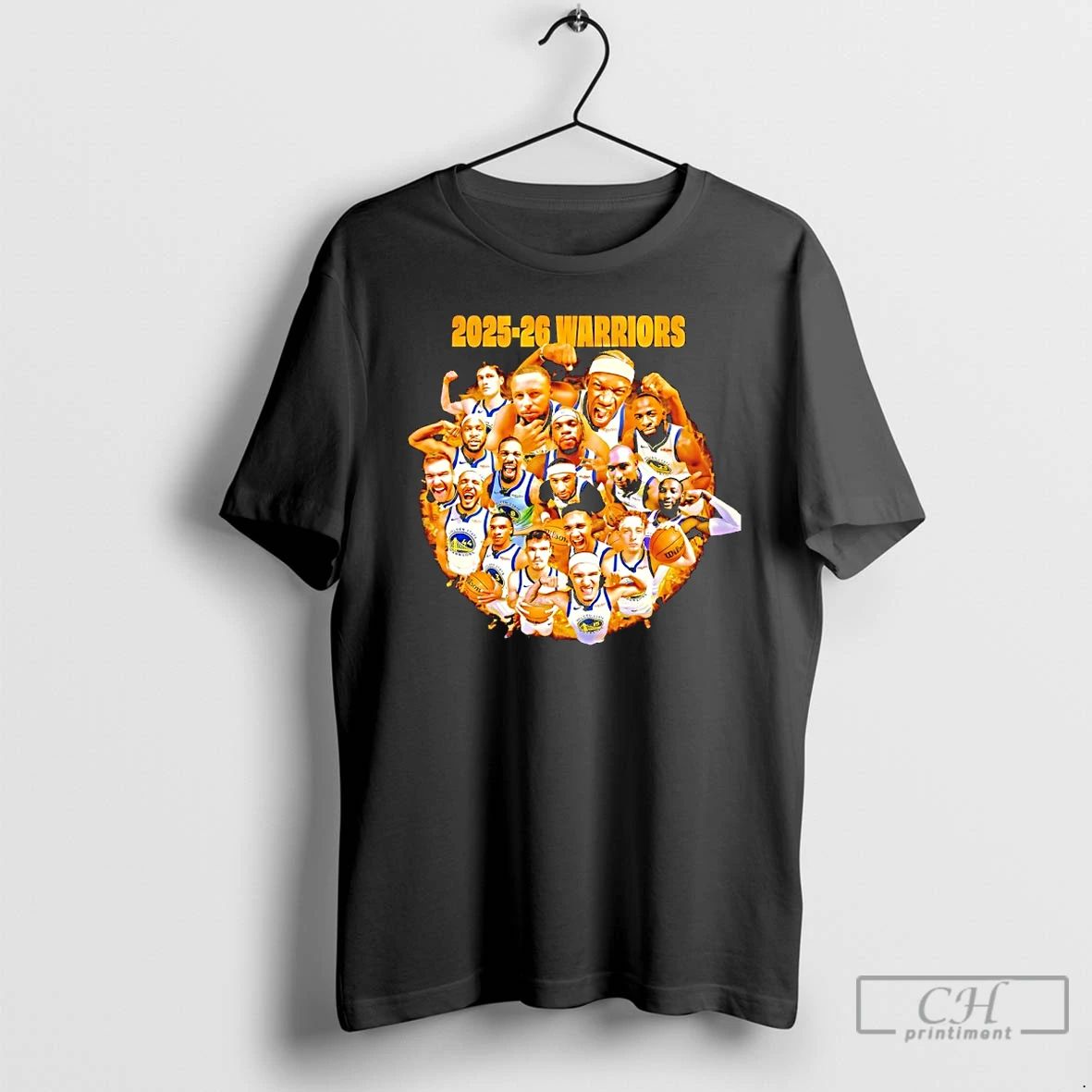 Classic 2025 26 Golden State Warriors Player Collage Graphic T Shirts