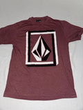 Volcom Men’s Medium Red Graphic Logo Short Sleeve Crewneck Tee
