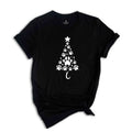 Dog Paw Tree Shirt, Cute Dog Shirt, Christmas Tree Shirt, Christmas Sweatshirt,