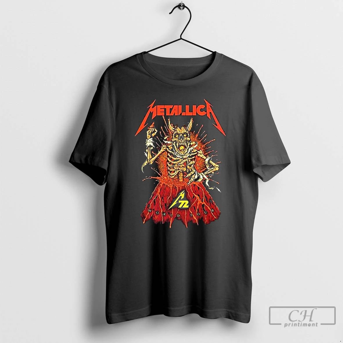 Classic Metallica M72 World Tour Australia And New Zealand 2025 Fancards Feat Metallica Skeleton In