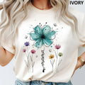 Boho Floral Mama Comfort Tee Soft Cotton Gift