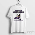 Classic Justin Jefferson 18 Minnesota Vikings Wide Receiver Retro Baller T Shirts