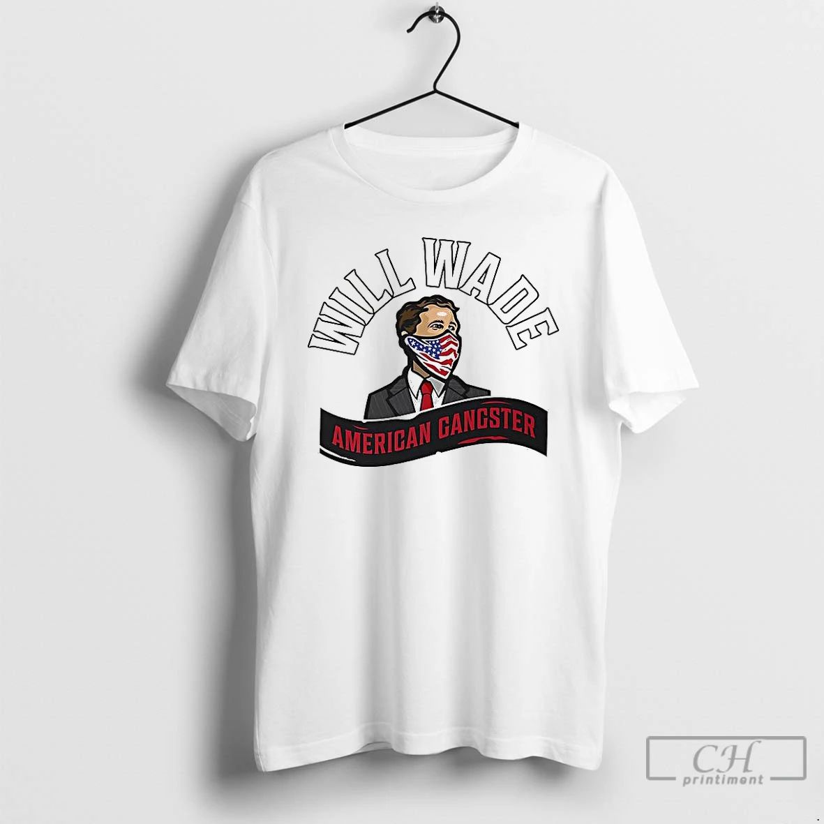 Premium Will Wade American Gangster American Flag Mask T Shirts