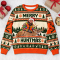 Custom Photo Christmas Hunting Gifts for Men - Personalized Ugly Sweatshirt