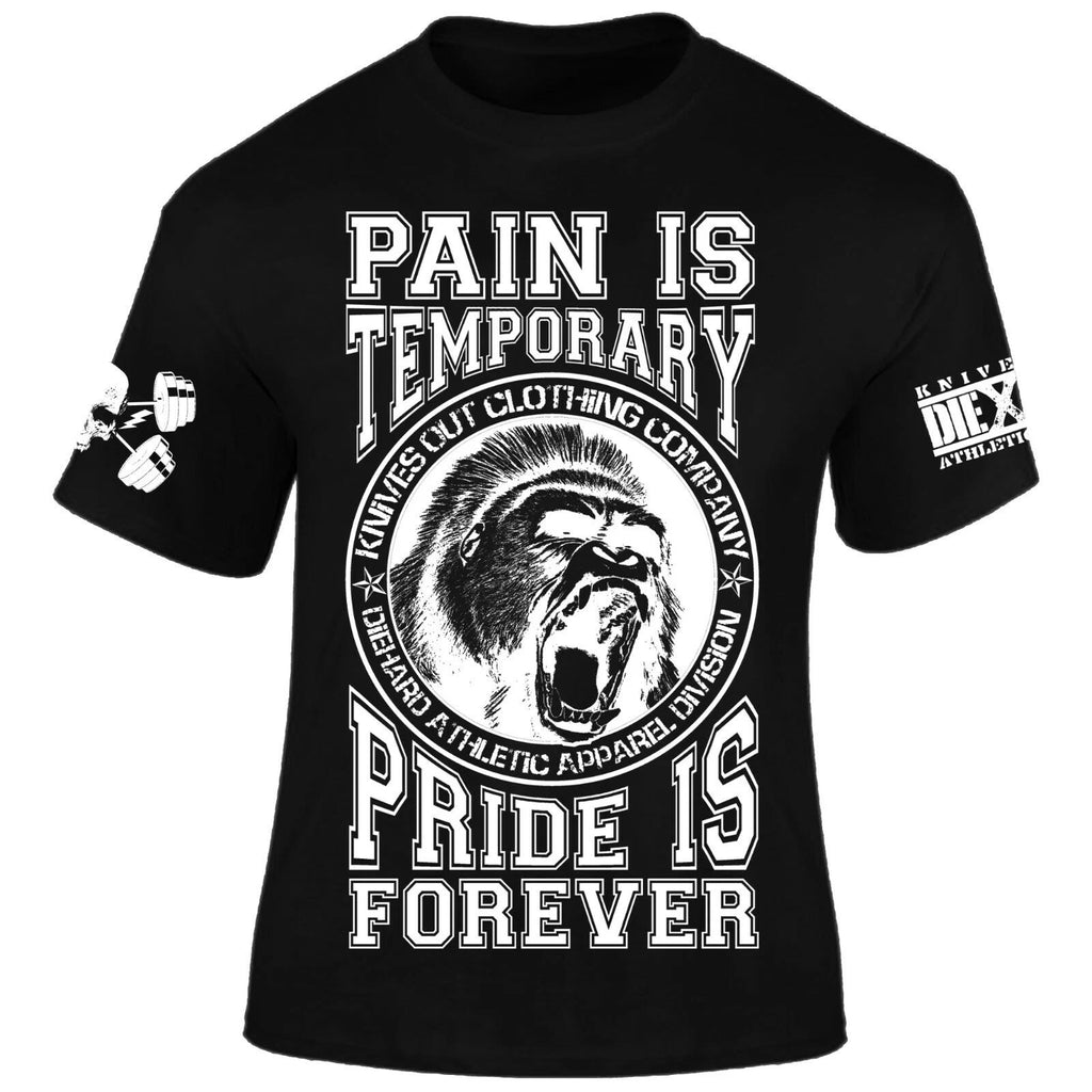 Pain is Temporary T-shirt I Knives Out I Bodybuilding I Crossfit I Fitness