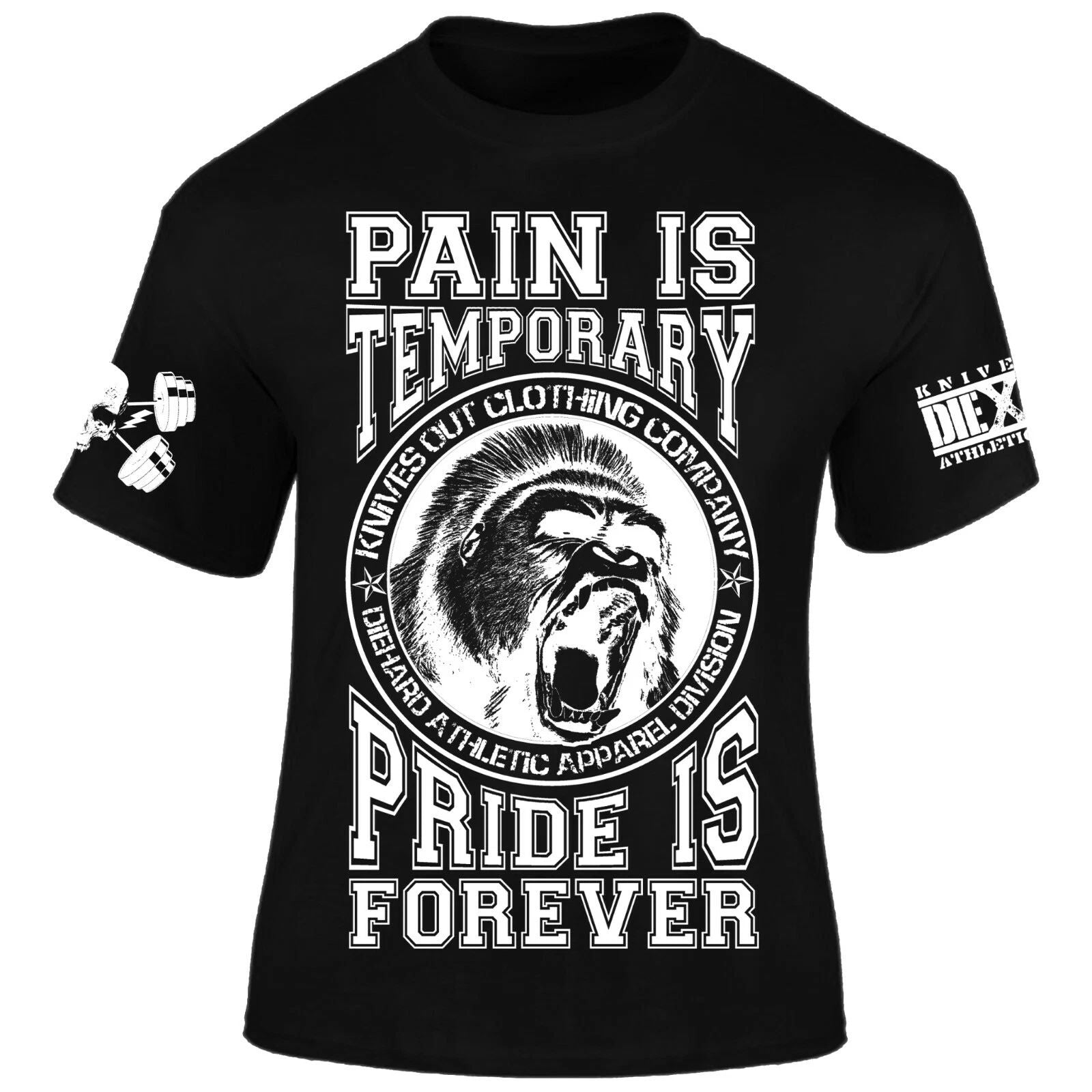 Pain is Temporary T-shirt I Knives Out I Bodybuilding I Crossfit I Fitness