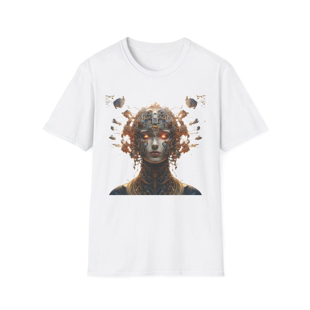 Cybernetic Goddess portrait T-Shirt | futuristic sci-fi art