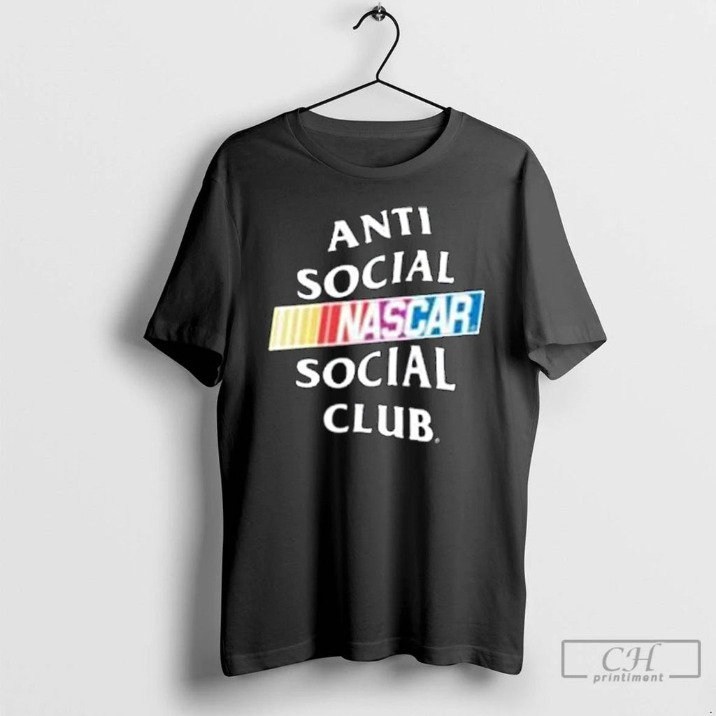 Classic Store Anti Social Social Club X Nascar Black Games Shit Long Sleve T Shirts