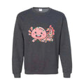 Cute Axolotl Christmas Lights Sweatshirt, Axolotl Lover Sweater, Santa Axolotl S