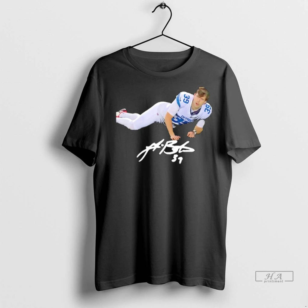 Trendy Jake Bates Detroit Lions Retro Signature Shirt Sweater