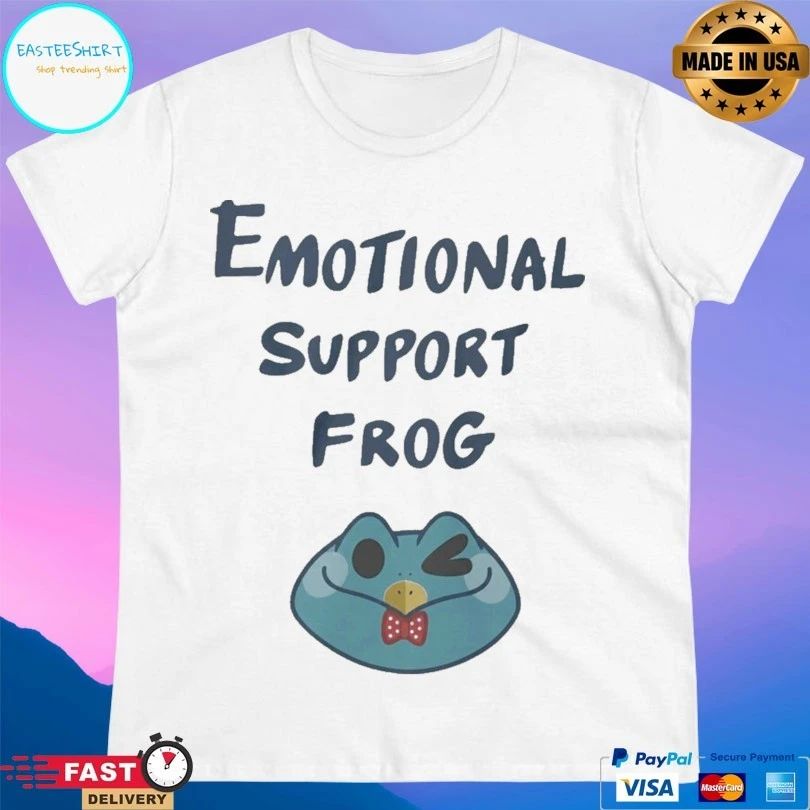 Emotional Support Frog Fizzarolli Cartoon T-shirt
