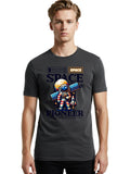 Space-Pioneer Mens Graphic Tee,100% Cotton,Casual Summer Wear