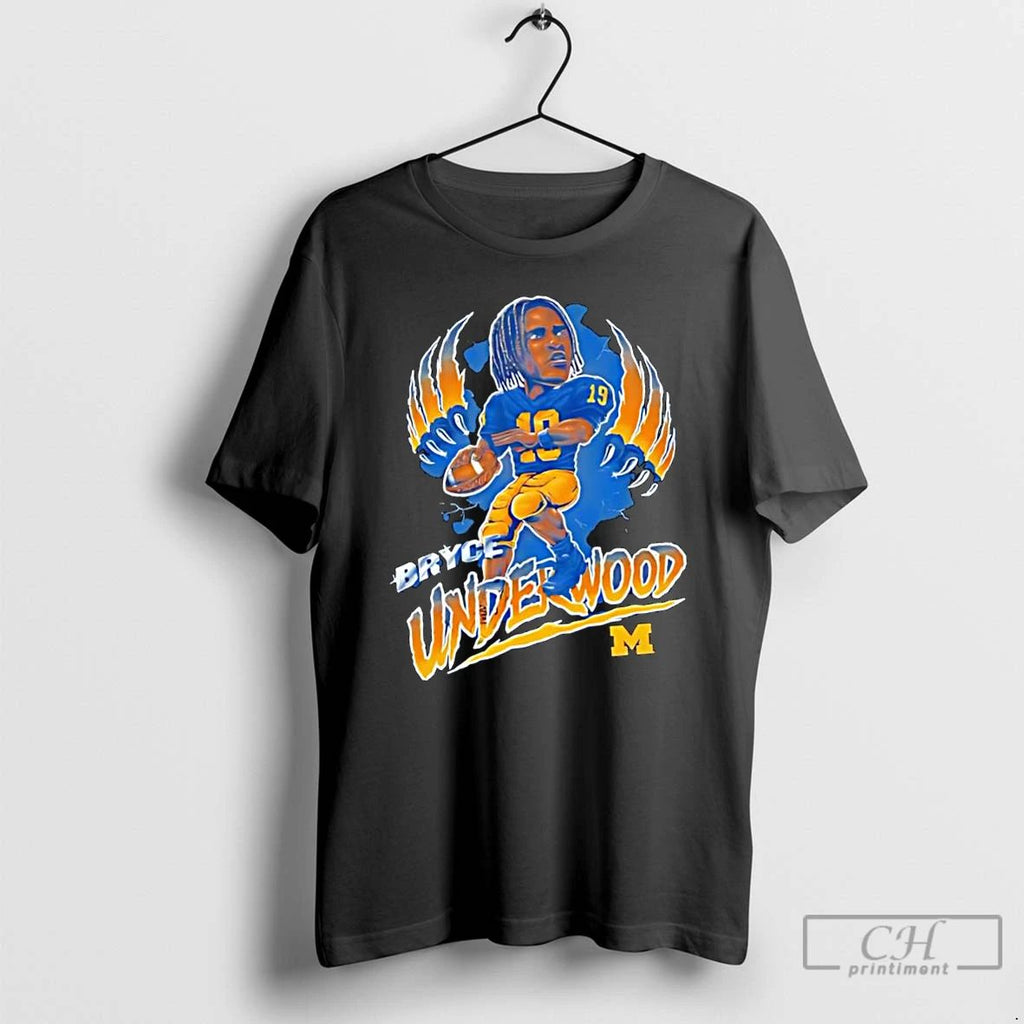 Classic Bryce Underwood Michigan Wolverines 19 Player T Shirts