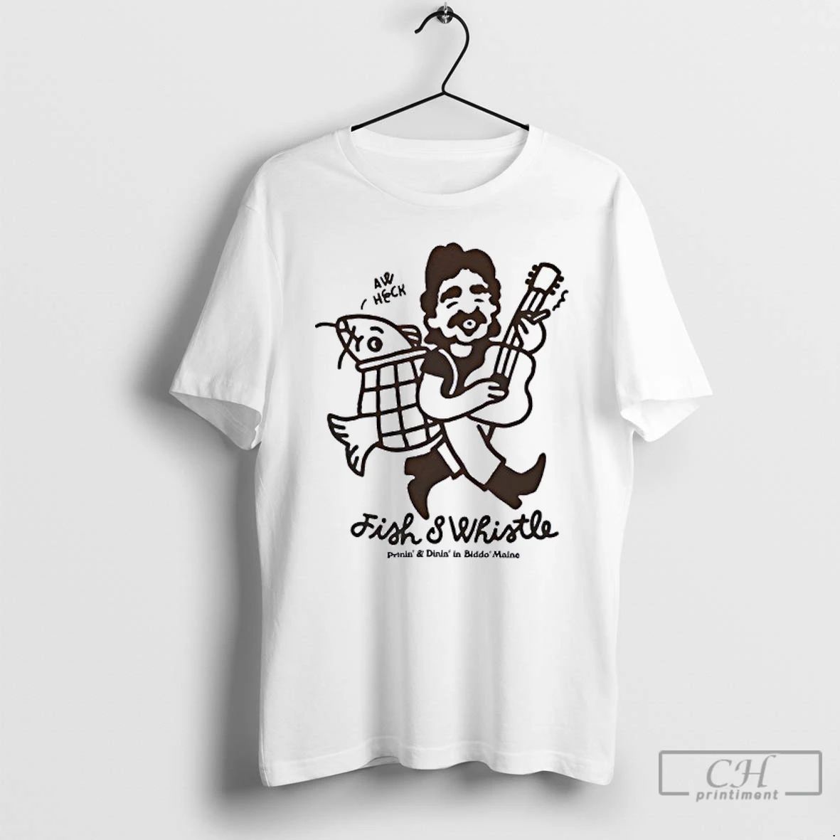 Classic Fish And Whistle Fisherman T Shirts