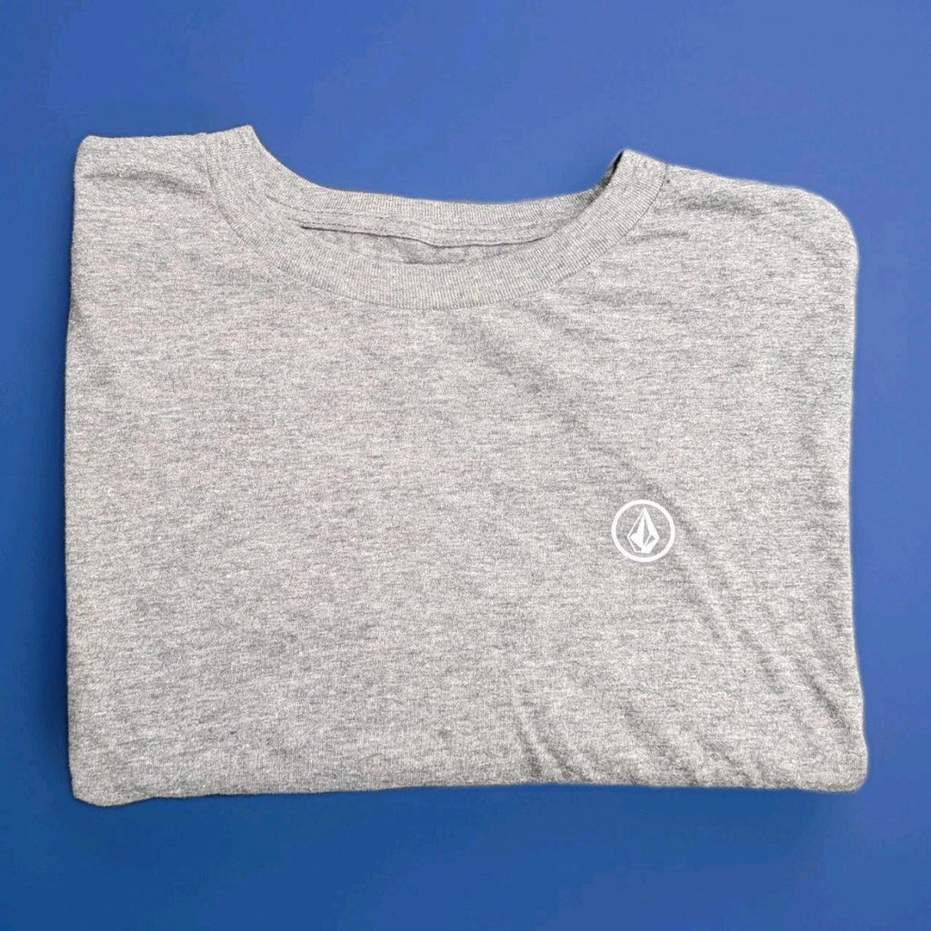 Volcom Stone Logo T Shirt Men's XL Mexico Made Surf Skate Gray Heathered