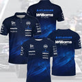 💯NEW - 2026 Williams F1 Teamwear F1 Polo All Over Print, Fomula 1 Racing Gift