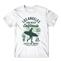 Los Angeles Long Beach Tshirt  Surfing Shirt 100% Cotton Premium Tee New