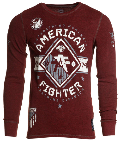 AMERICAN FIGHTER MASSACHUSETTS Men's L/S Thermal Biker MMA