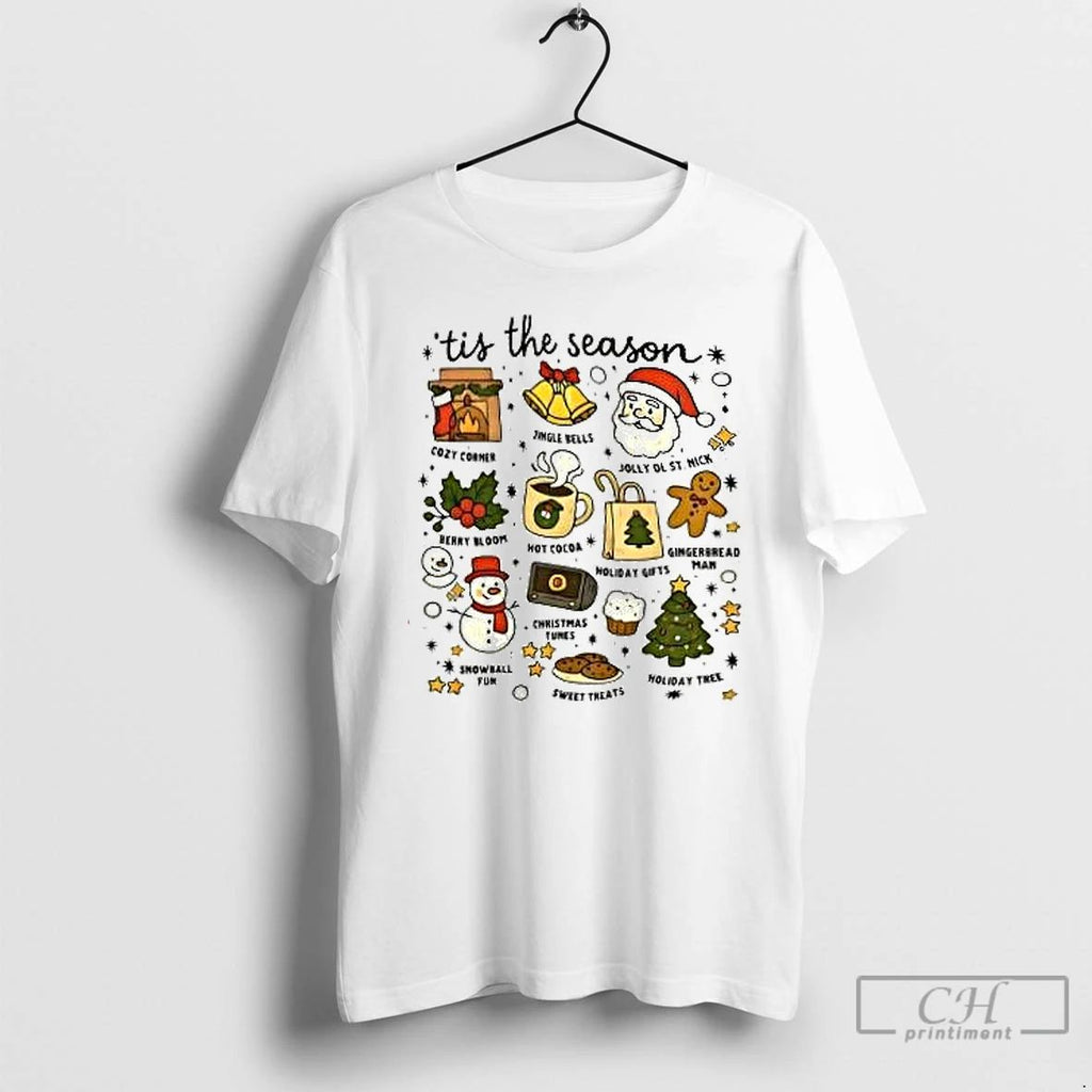 Premium Tis The Season Christmas Icons Holiday Treats T Shirts