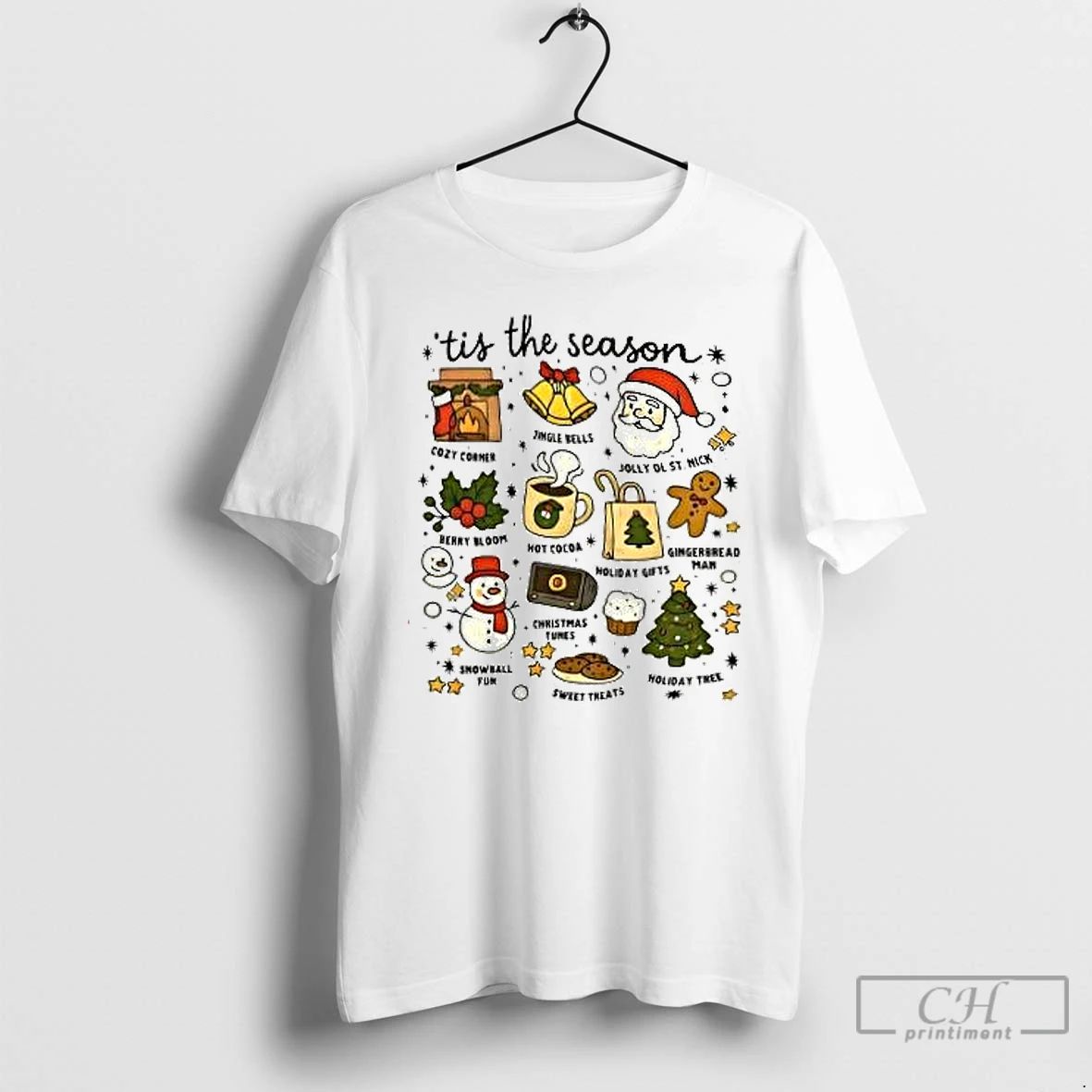 Premium Tis The Season Christmas Icons Holiday Treats T Shirts