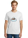 Sleeping-Mountain-2 Mens Graphic Tee, 100% Cotton, Casual Summer Wear