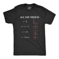 Mens All You Need Is Love Equation T Shirt Funny Nerdy Math Tee