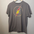 The Flash Shirt Mens  Large Gray Graphic Crew Neck Short Sleeve Distressed