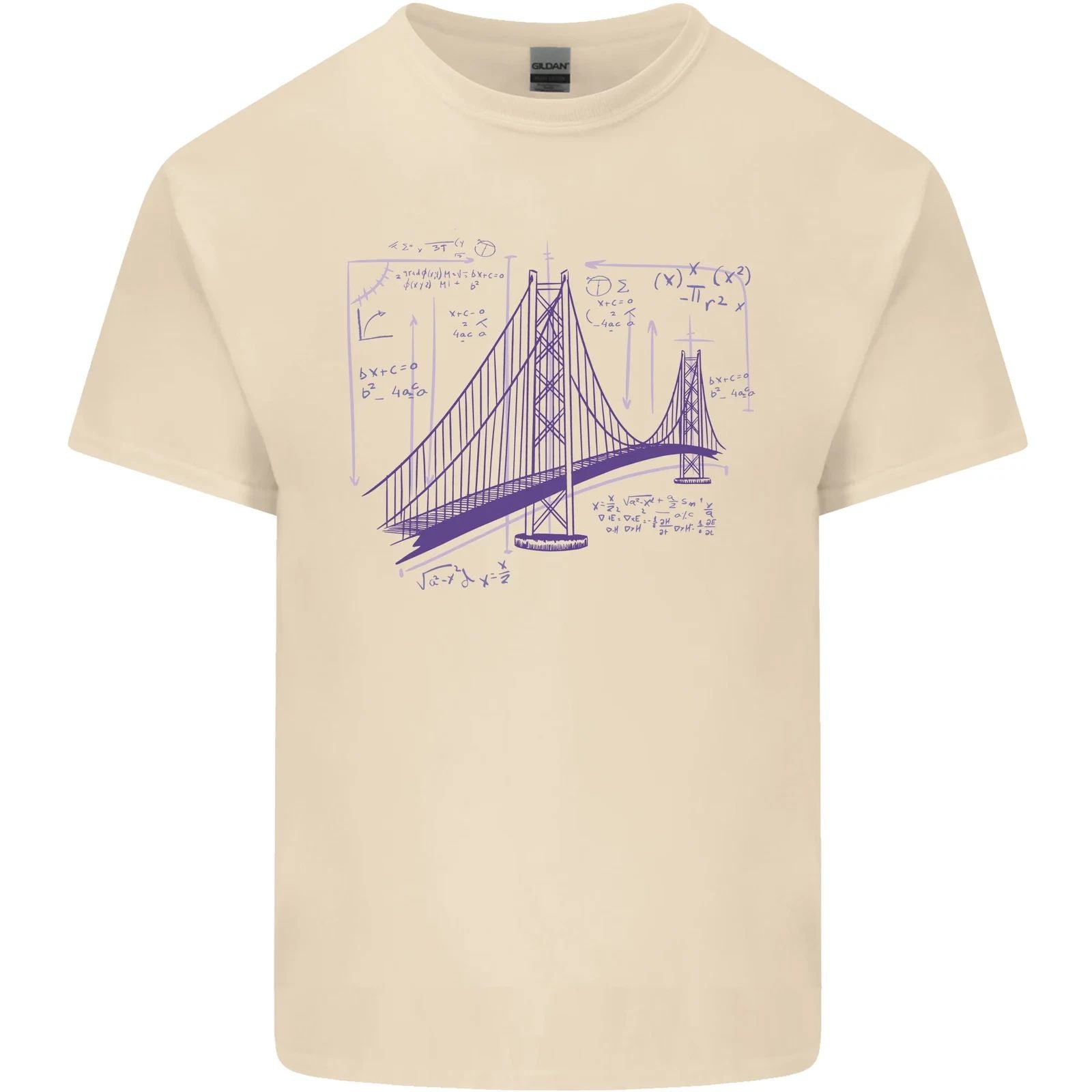 Bridge Equation Physics Maths Geek Mens Cotton T-Shirt Tee Top