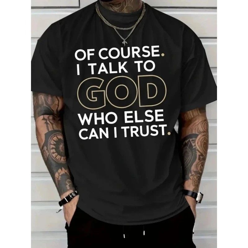 I Talk To God Christian T-Shirt | Faith Based Motivational Graphic Tee