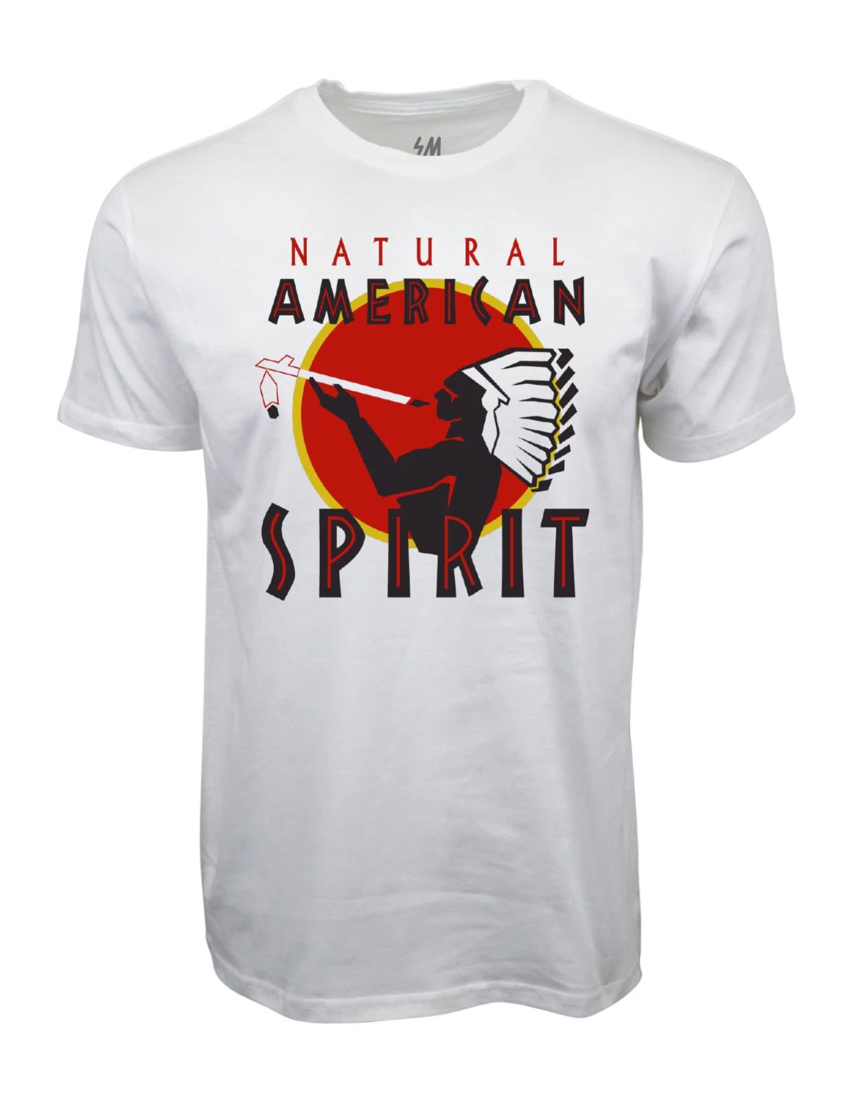Natural American Spirit   Graphic T shirt White