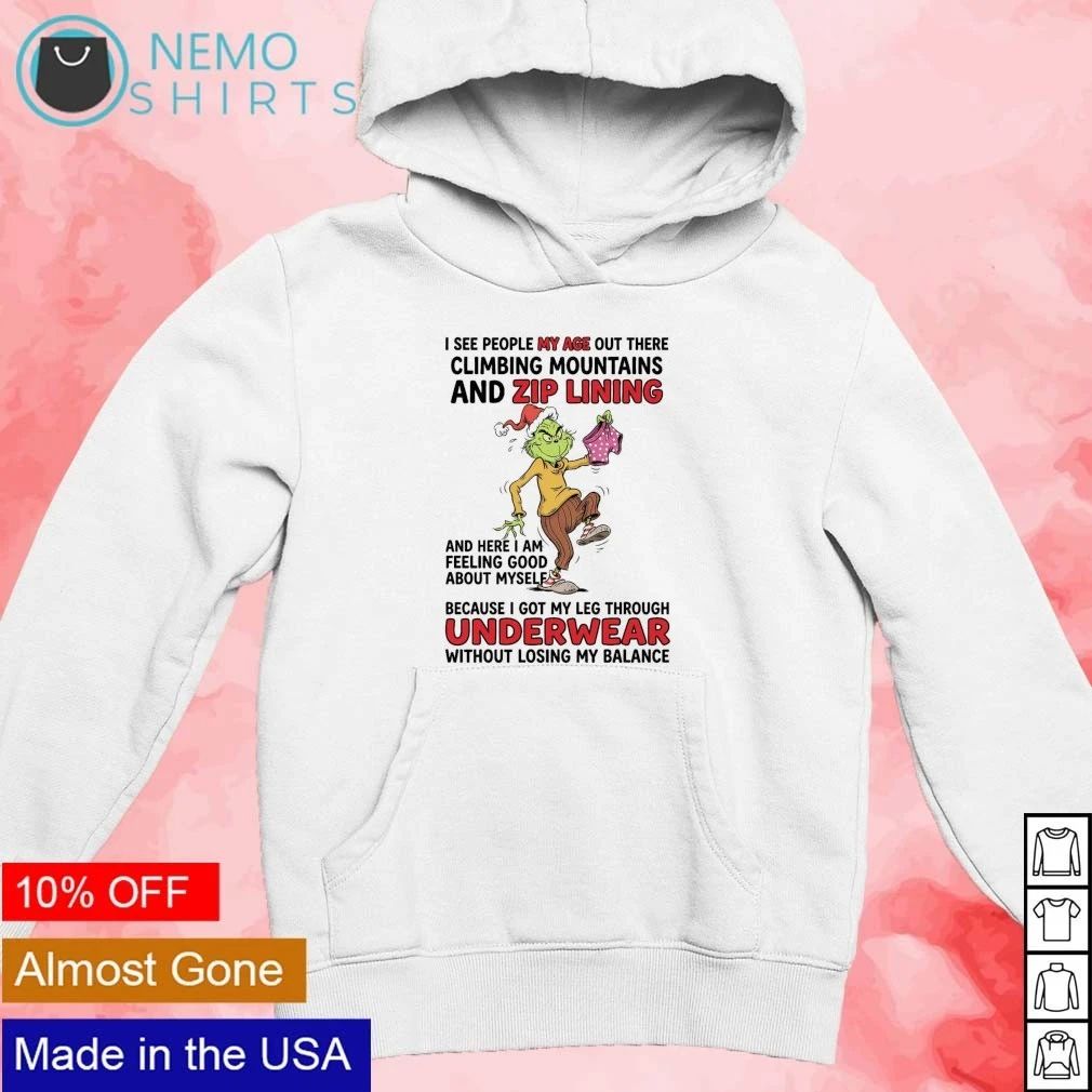 The Grinch Feeling Good About Myself Underwear Balance Quote shirt