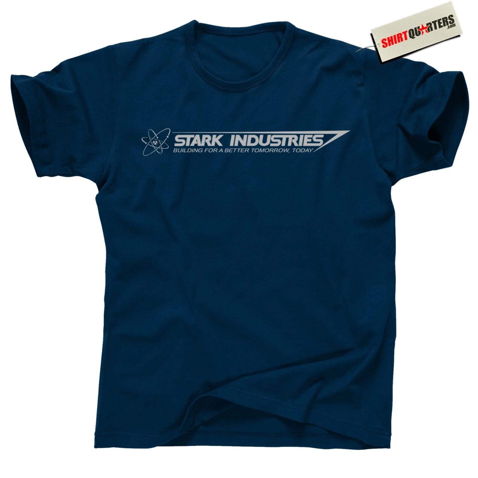 Stark Industries T Shirt – Building a Better Tomorrow Retro Style Tech Logo Tee