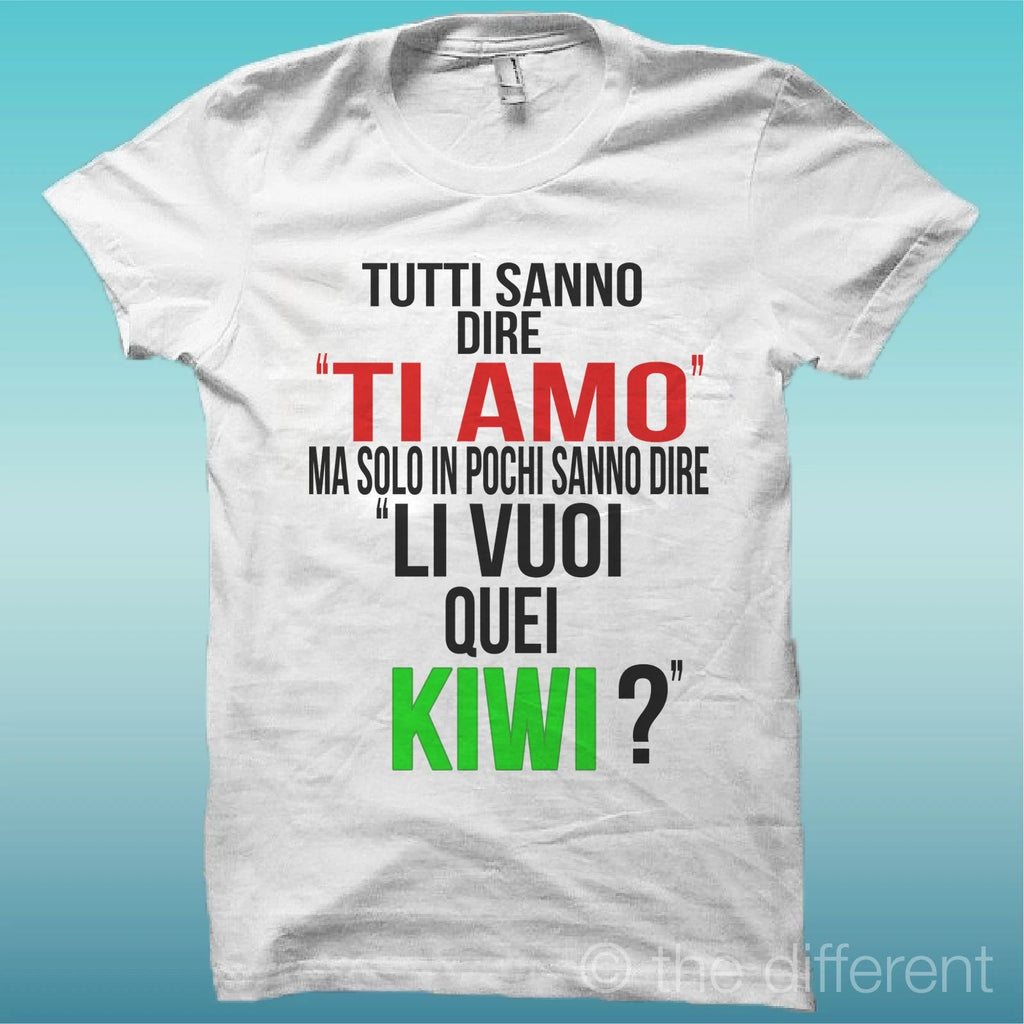 T-shirt Man " I Love You Li Would like To Quei Kiwi? " Gift Idea Road Happiness