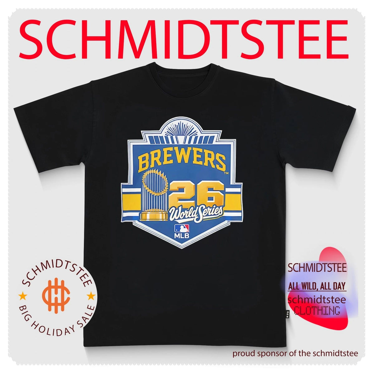 Milwaukee Brewers 2026 World Series Logo trophy classic shirt