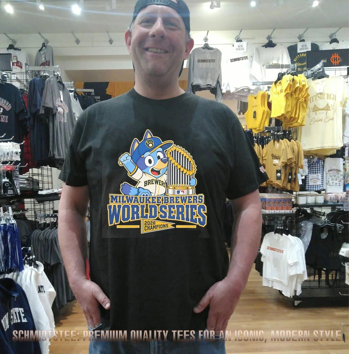 Milwaukee Brewers World Series Champions 2026 Bluey Holding Trophy shirt
