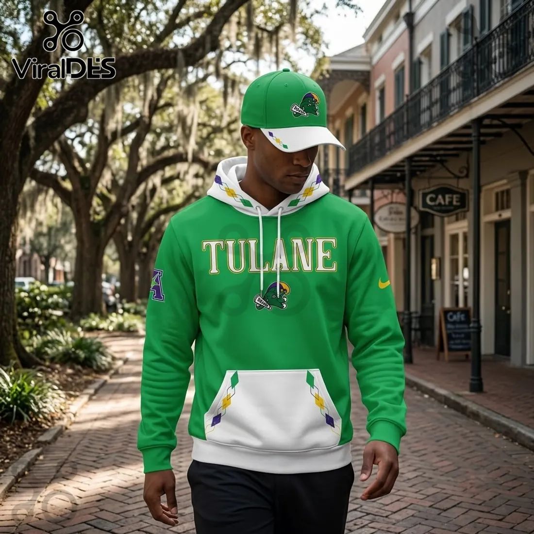 Tulane Green Wave 2026 City Edition Mardi Gras Hoodie