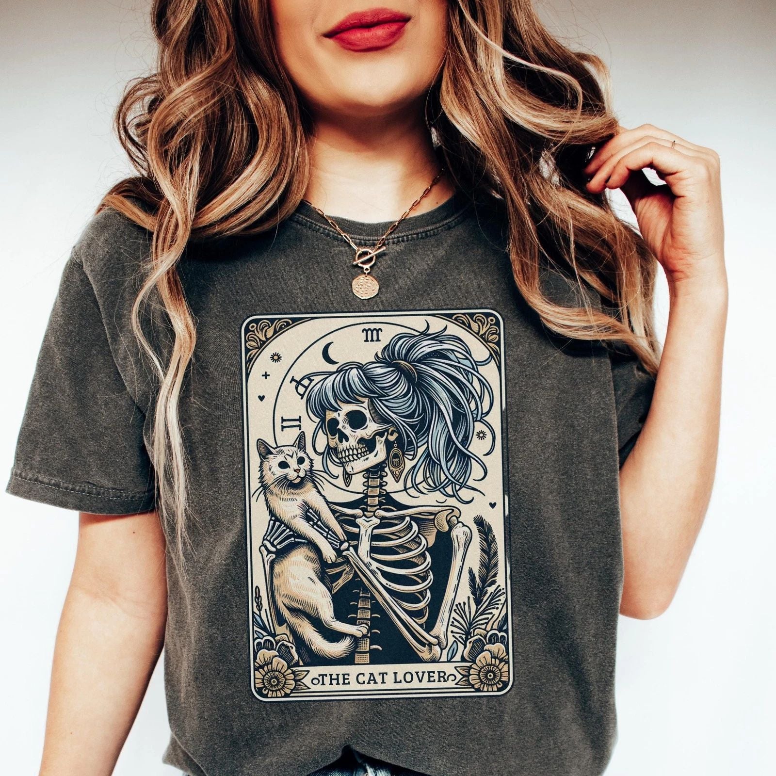 Cat Shirt  Cat Halloween Comfort Colors Halloween Gift  Funny Cat Lover T-shirt