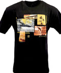 Men's T-shirt -Newport Blue-ALL IN A DAY  -BLACK-100% COTTON-NWT-REG 22.00