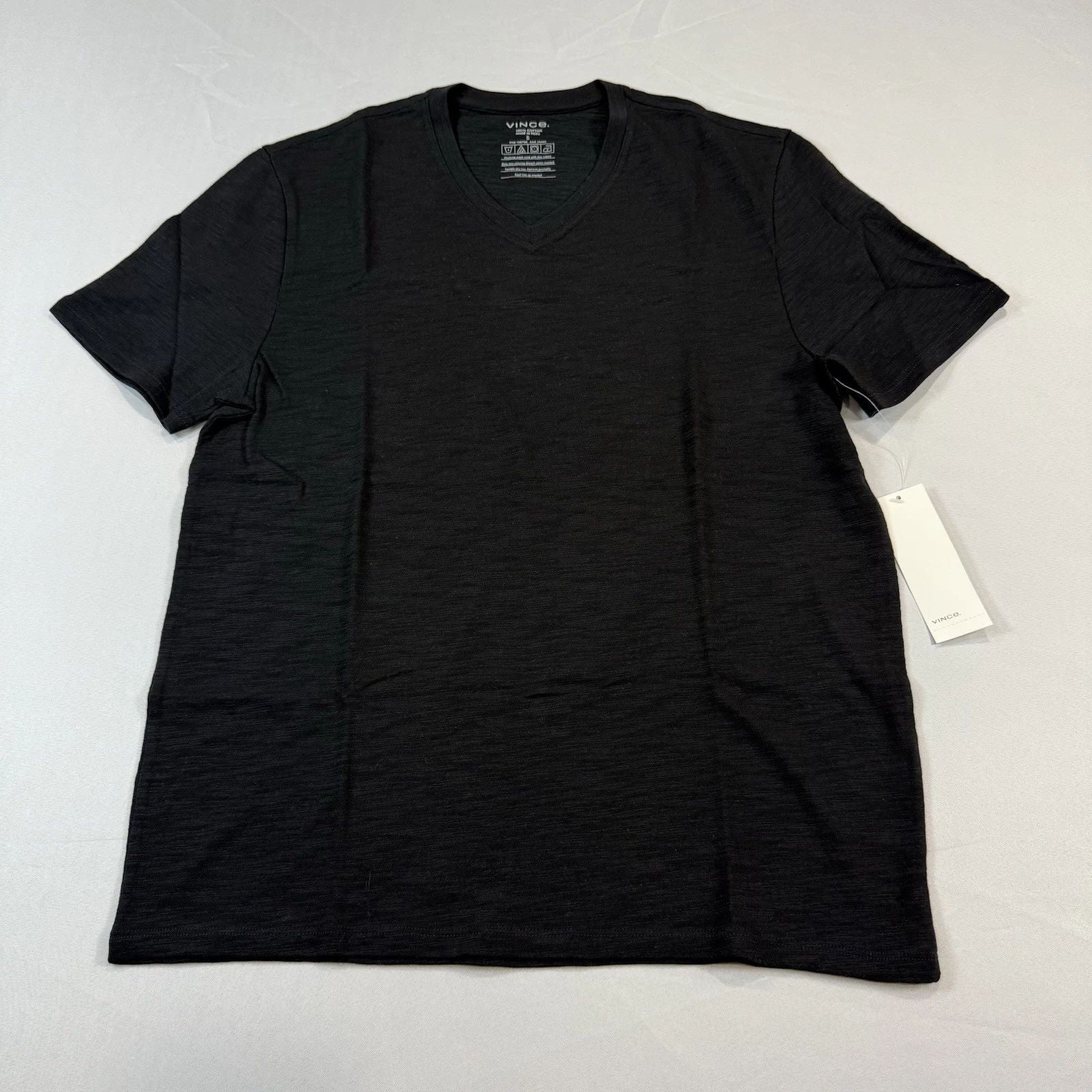 Vince Slub Cotton V-neck Designer T-Shirt Size Small NWT $65