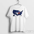 Classic Map Of America Toronto Blue Jays World Series T Shirts